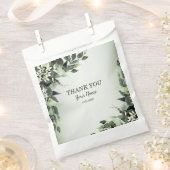 Wedding Party Gift Greenery Floral Leaves Bedankzakje (Geknipt)
