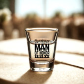 Wedding Party Personalized Man of Honor Shot Glass Glas