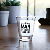 Wedding Party Personalized Man of Honor Shot Glass Shot Glas