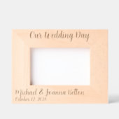 Wedding Pas getrouwd Jubileum Tree Gegraveerde Lijstjes (Voorkant)