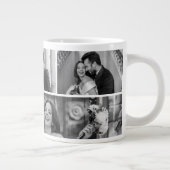 Wedding Photo Collage Mug with Initial & Date (Droite)