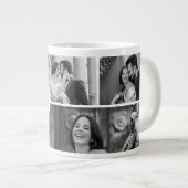 Wedding Photo Collage Mug with Initial & Date (Devant droit)