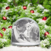  WEDDING PHOTO CUSTOM SNOW GLOBE (Noël)