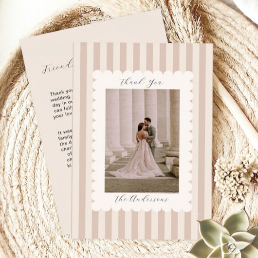 Wedding Photo Guest Appreciation Bedankkaart