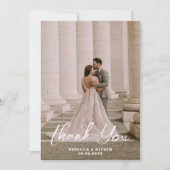 Wedding Photo Guest Appreciation Custom Bedankkaart (Voorkant)