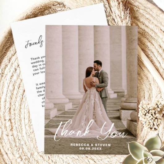 Wedding Photo Guest Appreciation Custom Bedankkaart