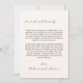 Wedding Photo Guest Appreciation Gingham Bedankkaart (Achterkant)