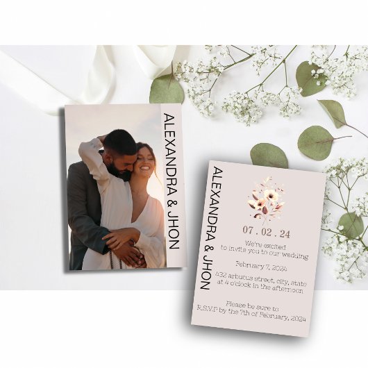 Wedding Photo Invitation | Personalized Elegance