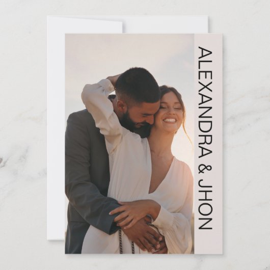 Wedding Photo Invitation | Personalized Elegance (Dos)