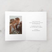 WEDDING PHOTO modern elegant chic ampersand black Folie Wenskaart (Binnenlaag)