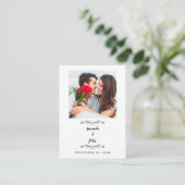 Wedding Photo Share Vraag QR-code aan Informatiekaartje (Staand voorkant)