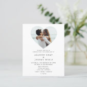 Wedding Photo Uitnodiging (Staand voorkant)