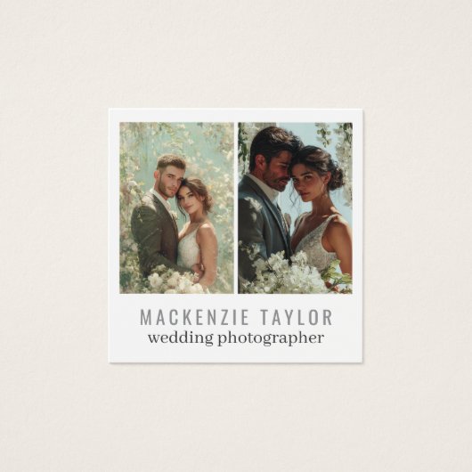 Wedding Photographer 2 Photo Personalized QR Code (Devant)
