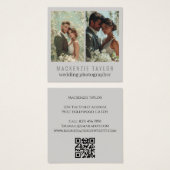 Wedding Photographer 2 Photo Personalized QR Code (Devant & derrière)