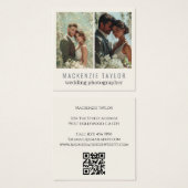 Wedding Photographer 2 Photo Personalized QR Code (Devant & derrière)