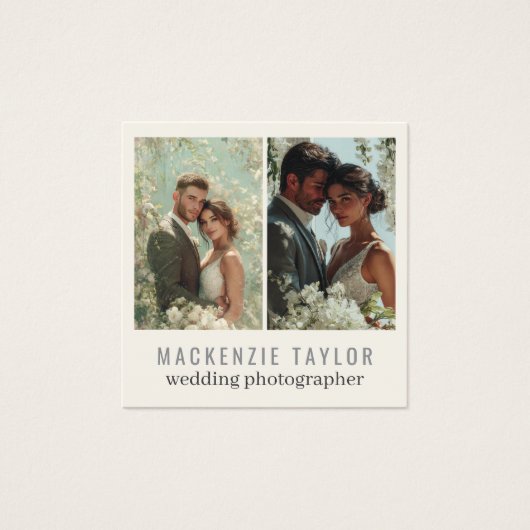 Wedding Photographer 2 Photo Personalized QR Code (Devant)