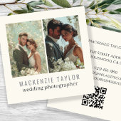 Wedding Photographer 2 Photo Personalized QR Code