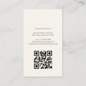 Wedding Photographer Photo Personalized QR Code Visitekaartje (Achterkant)