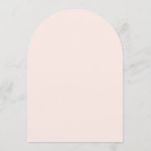 Wedding Pink Arch Red Script Simple Calligraphy Kaart (Achterkant)