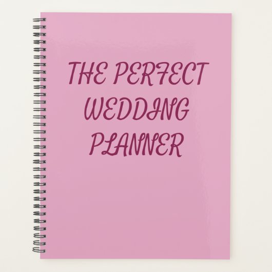 Wedding planner (Devant)