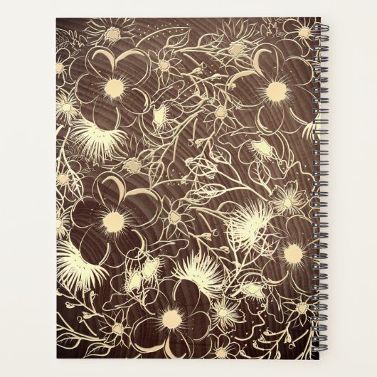 Wedding planner à cordes de bois rustique (Dos)