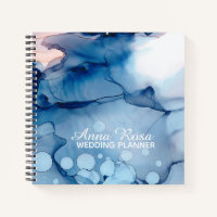 *~* Wedding Planner Abstract Blue Artistic Chic