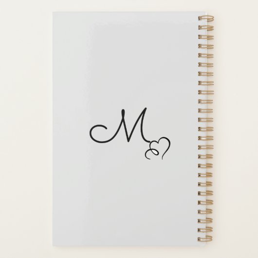 Wedding planner aquarelle (Dos)