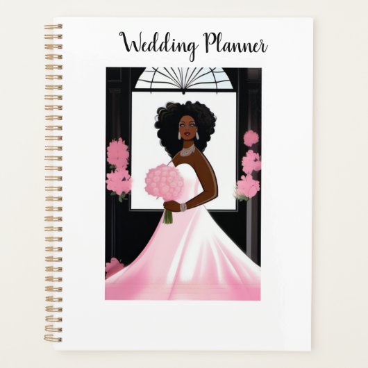 Wedding planner avec belle mariée noire (Devant)