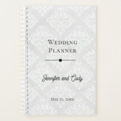Wedding planner avec photo et texte Damask (Devant)