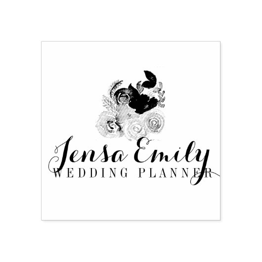 Wedding Planner Bouquet Logo Artist Studio Rubberstempel (Afrduk)