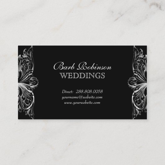 Wedding planner Carte de visite d'architecture (Dos)