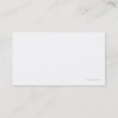 Wedding planner Carte de visite moderne (Dos)