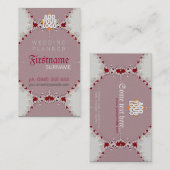 Wedding planner Carte de visite royal (Devant / Derrière)