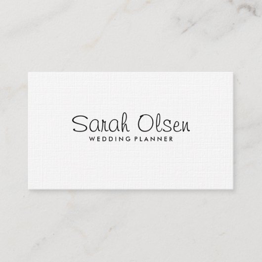 Wedding planner - cartes de visite (Devant)
