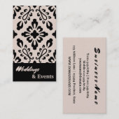 Wedding Planner. Catering. Weddenschappen Visitekaartje (Voorkant / Achterkant)