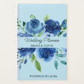 Wedding planner client Floral moderne bleu marine (Devant)