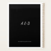 Wedding Planner Cover Black  Personalized Noteboo (Dos)