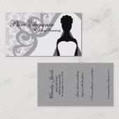 Wedding Planner Damask Chandelier Visitekaartje (Voorkant / Achterkant)