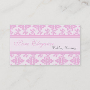 Wedding planner Damask Filigree Carte de visite