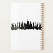 Wedding planner d'aquarelle de forêt rustique (Dos)