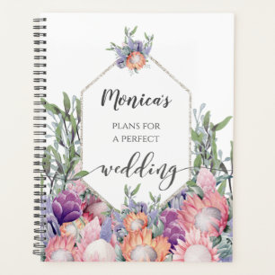 Wedding planner d'aquarelle exotique tropicale Pro