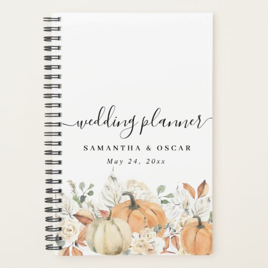 Wedding planner d'automne rustique (Devant)
