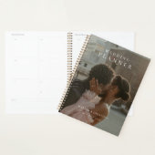 Wedding planner de calendrier photo minimal (Devant avec enveloppe)