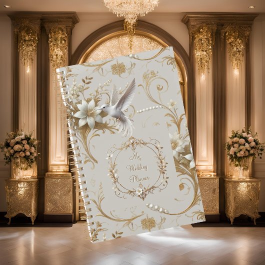 Wedding planner de colibri blanc