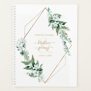 Wedding planner de trame or floral Eucalyptus