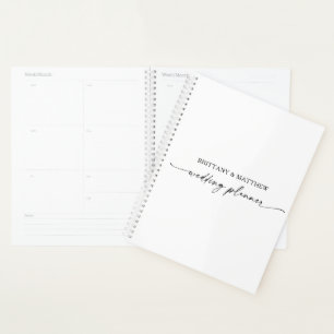 Wedding planner d'encre minimaliste moderne