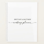 Wedding planner d'encre minimaliste moderne (Devant)