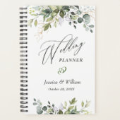 Wedding planner Eucalyptus Green Watercolor (Devant)