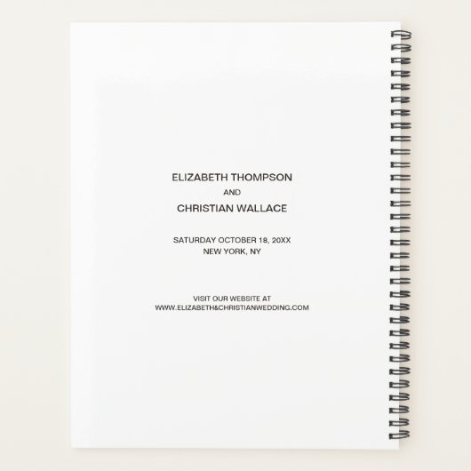 Wedding planner fiançailles photo collage (Dos)