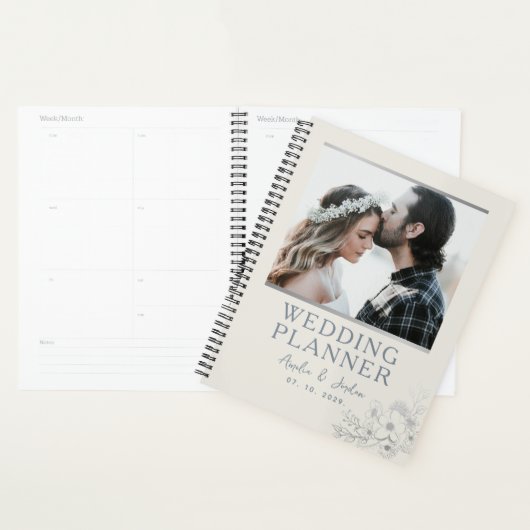 Wedding planner fleur sauvage (Devant avec enveloppe)